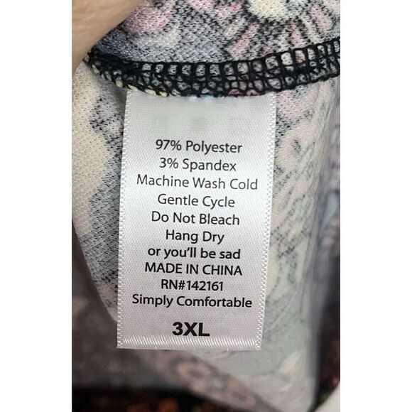 LuLaRoe NWT Cassie‎ Floral Skirt Women’s Size 3XL - Picture 5 of 5